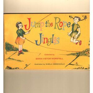 Vintage Booklet 1961 Jump Rope Jingles Collected By Emma Vietor Worstell Illustr